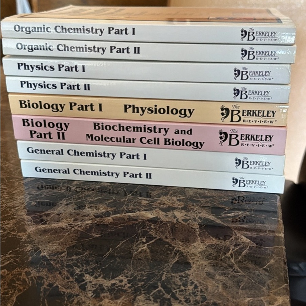 The Berkeley Review Science Prep Book Set - Assorted Pastel Spines